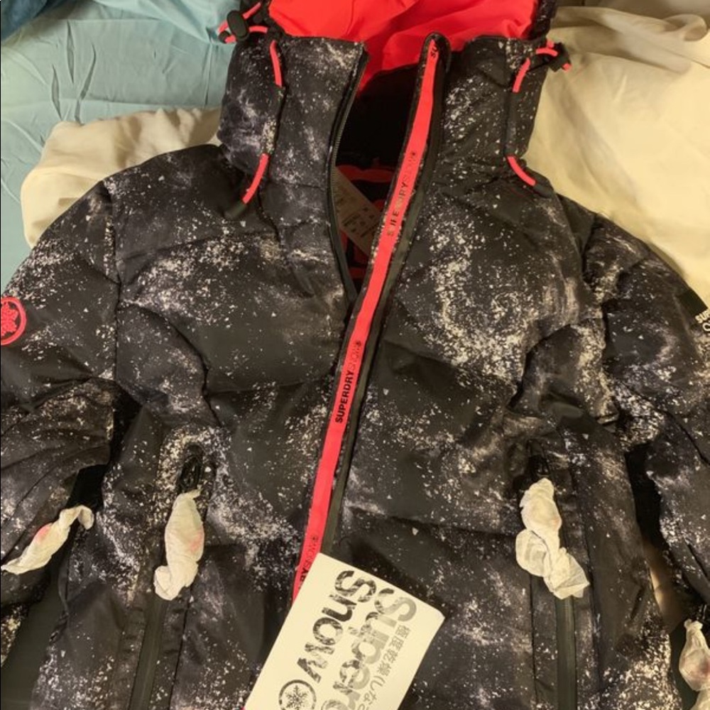 SUPER DRY WOMENS SNOW SHADOW DOWN JACKET SIZE XL